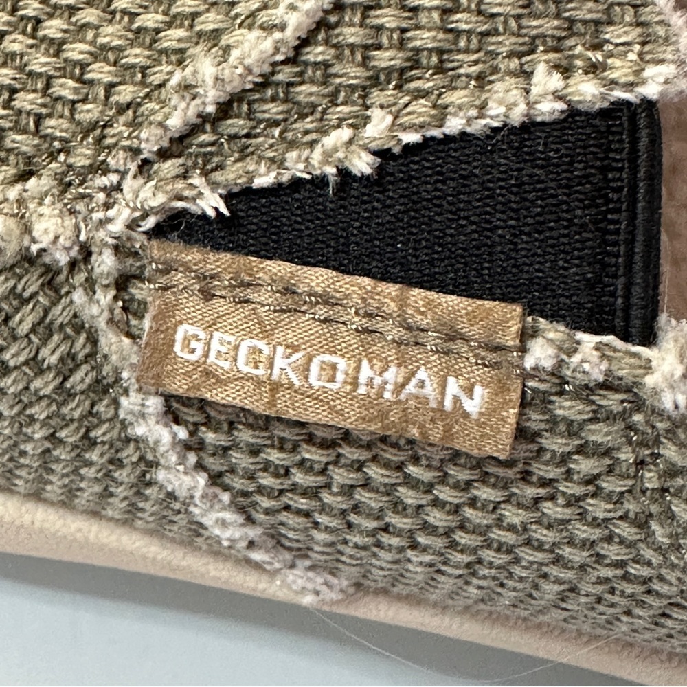 Gecko Man Orthotic Sherpa Canvas Slip-On Slipper Shoes 11.5 NEW Khaki - Picture 9 of 10